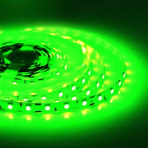 Светодиодная лента 12В Apeyron smd 5050 60LED 14,4Вт/м зеленая IP20 5м фото Светодиодная лента 12В Apeyron smd 5050 60LED 14,4Вт/м зеленая IP20 5м картинка